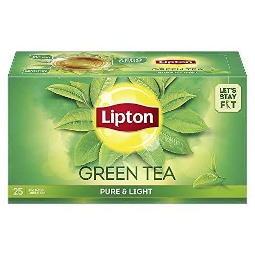 Lipton Green Tea - 25 Tea Bags, Pure & Light