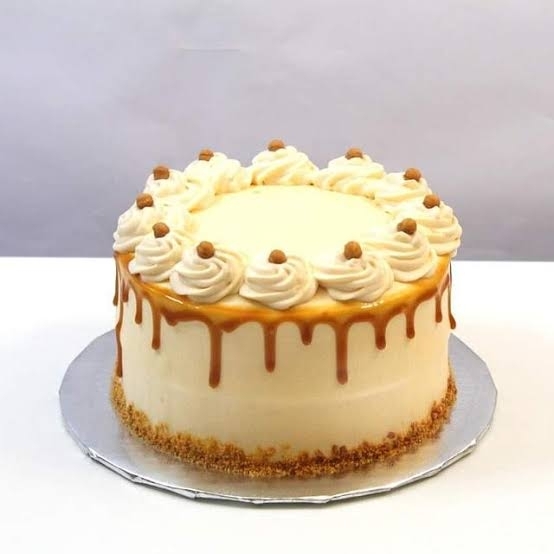 Butterscotch Cake with Butterscotch Drip - Flouring Kitchen