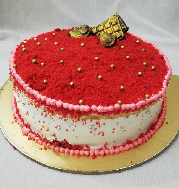 Fully Crushed Red Velvet Cake - 2 Pound