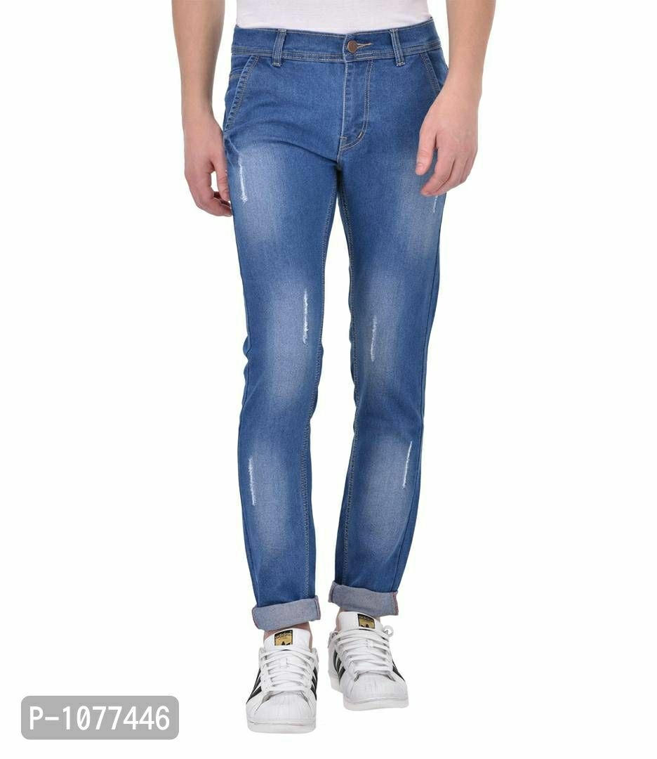 Denim Plain Men Jeans Waist Size 28 30 32 34 36