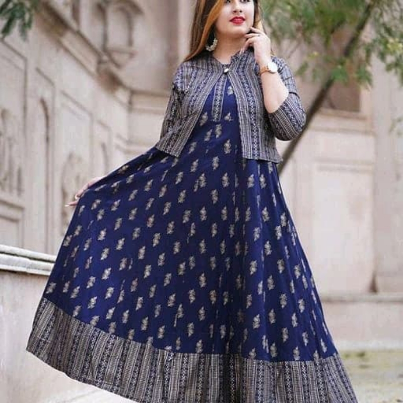 Flared Jacket With Long Kurti in Jaipur at best price by Fashion Factory  (Closed Down) - Justdial