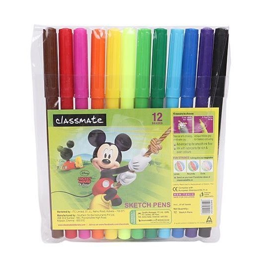 KAVANA Washable Water Color Pen Set of 24 Pieces for Coloring Painting  Art  Craft Set 