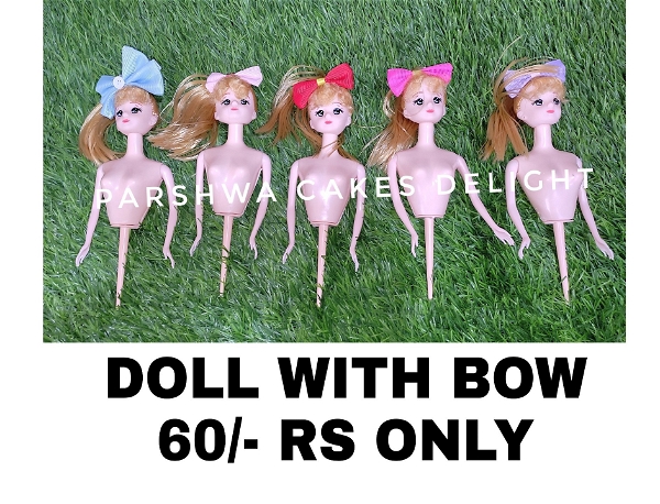 DOLL WITH BOW - 1 PC