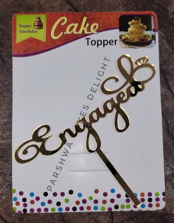 ACRYLIC TOPPER N - 15, 4.5 INCH, Engaged