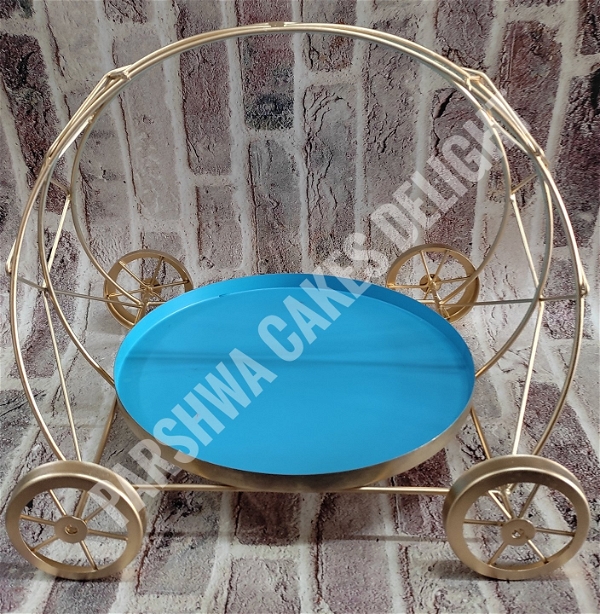 CART CAKE STAND - BLUE