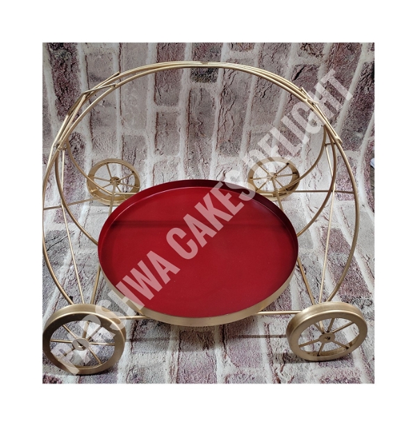 CART CAKE STAND - RED
