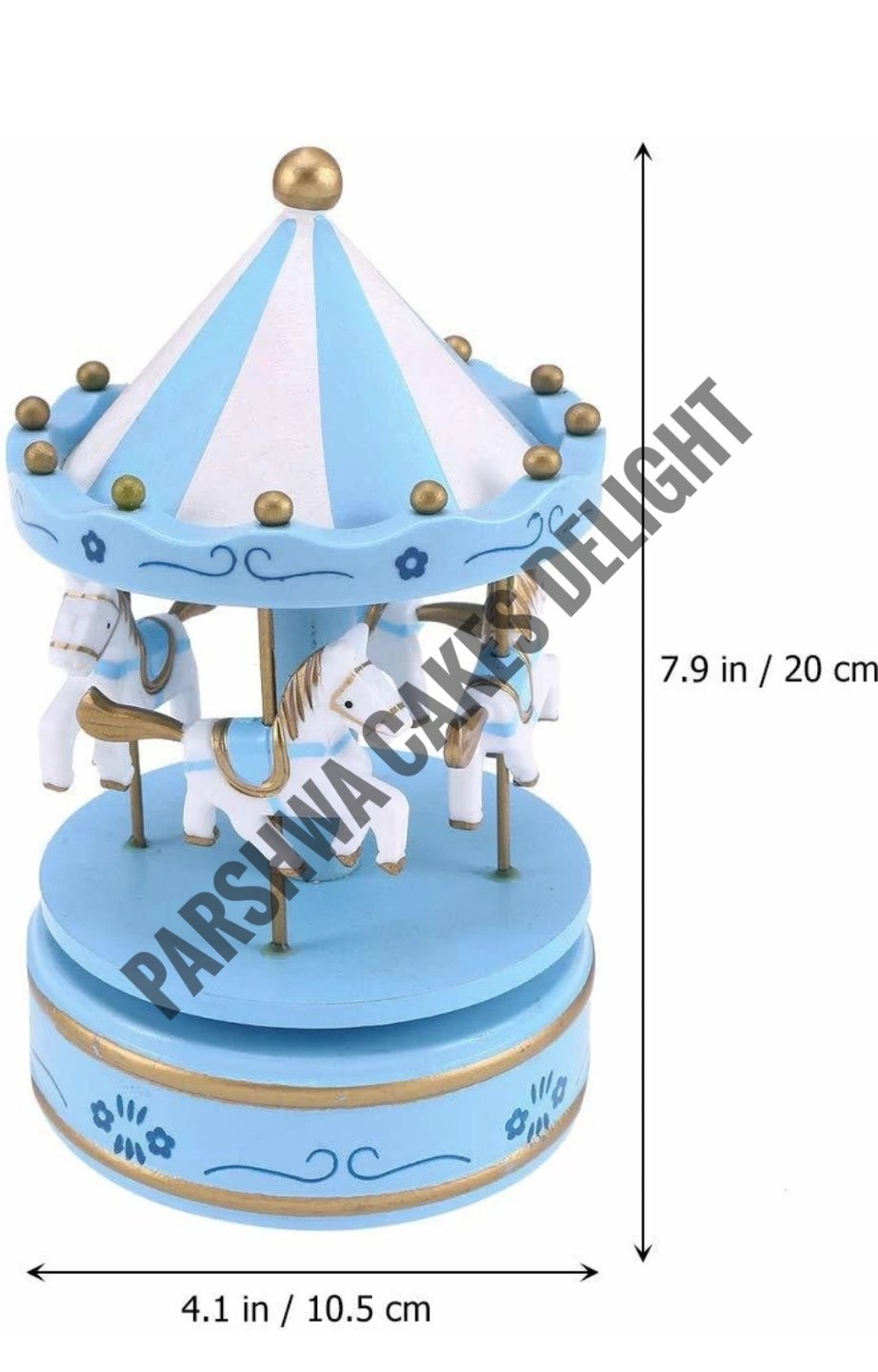 Bakewareind Musical Carousel Cake Topper Cake Decoration  Bakewareindia