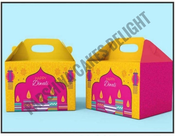 DIWALI HAMPER LOOK BOXES - DELIGHT 2, 5 PCS PACK, 6" x 3" x 5.2"