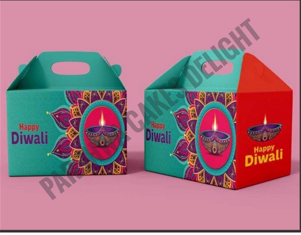 DIWALI HAMPER LOOK BOXES - 5 PCS PACK, DELIGHT 3, 6" x 3" x 5.2"