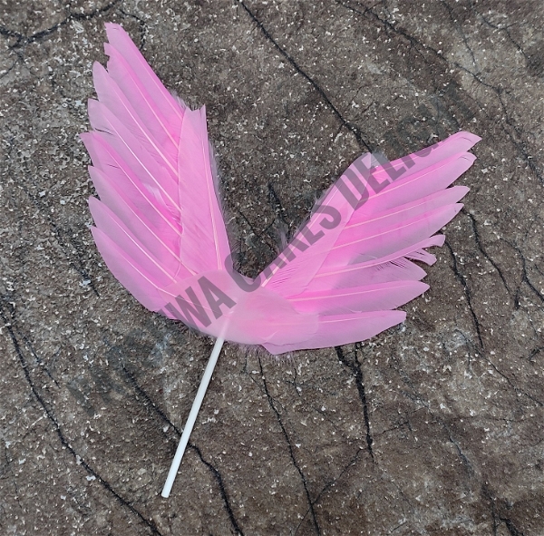 Butterfly Feather - Pink, 1 Pc