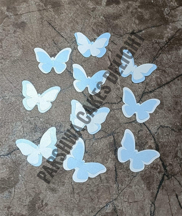 PAPER BUTTERFLY - Blue & White