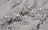 Transparent Crystal Ball - White, 12 Pcs