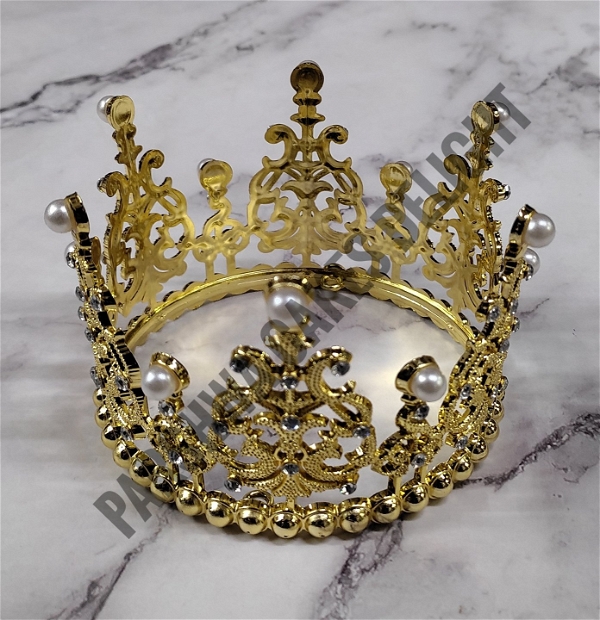 Imported Crown Topper - Gold, 1 Pc