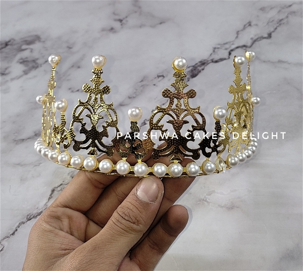 Half Diamond Crown - Gold, 1 Pc, Delight 1