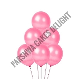 Metallic Baloons - Pink, 10 Pack Of 25 Pcs