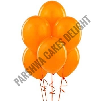 Metallic Baloons - Orange, 1 Pack Of 25 Pcs