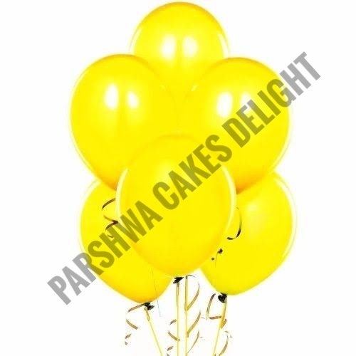 Metallic Baloons - Yellow, 10 Pack Of 25 Pcs