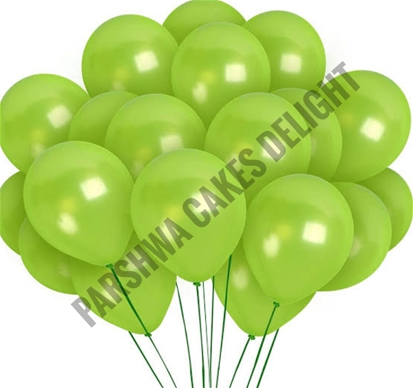 Metallic Baloons - Light Green, 1 Pack Of 25 Pcs