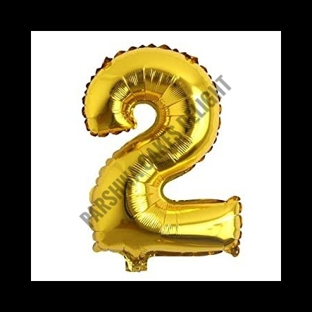 Numerical Foil Baloon - No 2, 16 Inches
