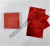 Aluminum Cut Foil Chocolate Wrapper - Red, 8*8 Cm