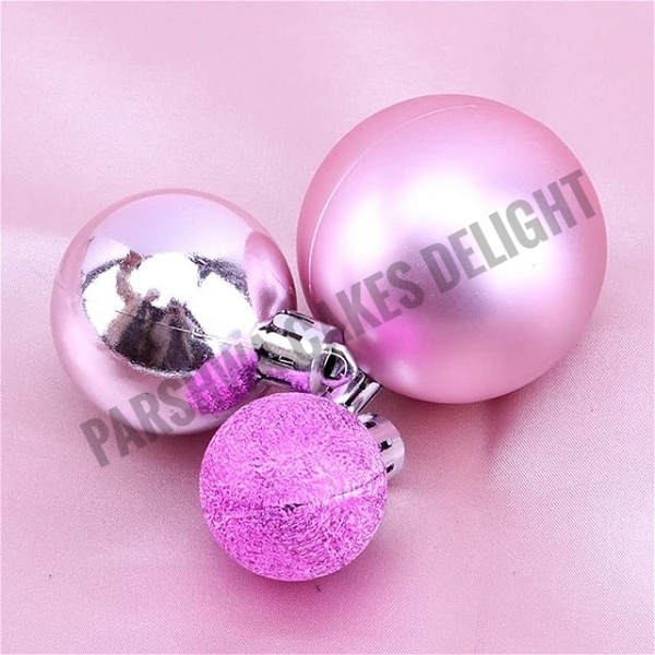 Disco Balls - Pink, 3 Pcs Pack