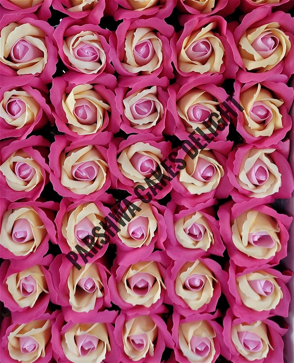 Shaded Soap Rose - Delight 2, 4 Pcs Pack