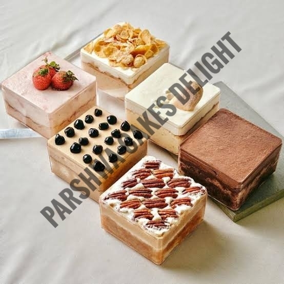 Cake Tub With Lid - 12 Pcs Pack, Square