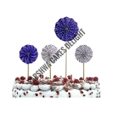 Paper Fans For Cake Decoration - Delight 5, 4 Pcs