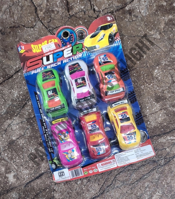 Sports Car Toy Set - 6 Pcs Pack