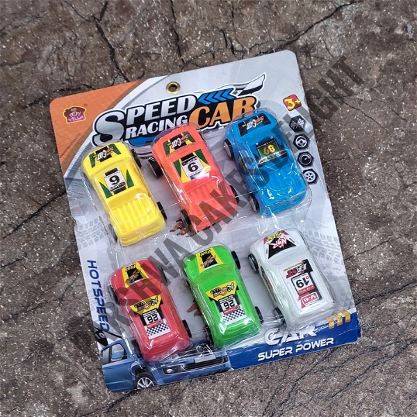 Speed Racing Car Set - 6 Pcs Set