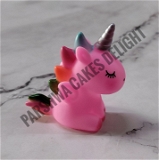 Unicorn Miniature Toy - Pink, 1 Pc