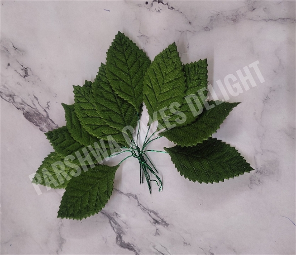 Artificial Green Leaf - Medium, Approx 12 Pcs