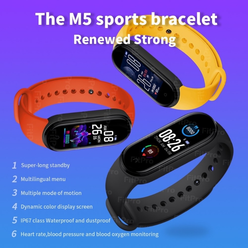 Smart Bracelet Watch Your Health Steward Color Screen Bluetooth with Heart  Rate Blood Pressure Calories Pedometer Sleep Monitor Smart Wristband