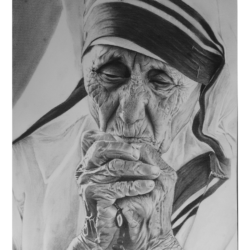 Mother Teresa simple drawing motherteresa drawing  Mother teresa Mother  teresa pictures Mother teresa art