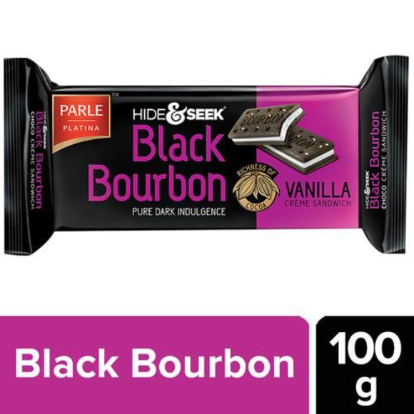 Parle Hide & Seek - Black Bourbon Vanilla, 100 g Pouch