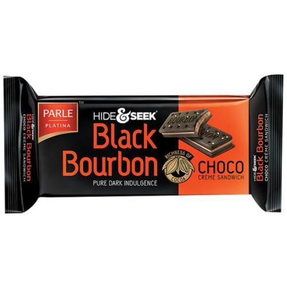 Parle Hide & Seek - Black Bourbon Choco, 100 g Pouch
