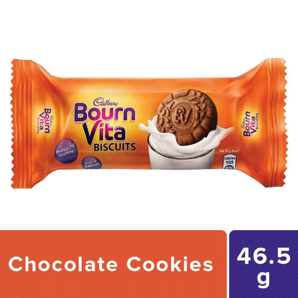 Bournvita Biscuits - Cookies With Prohealth Vitamins, 46.5 g Pouch