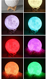Moon Light 3D 7 Color Moon Night Lamp