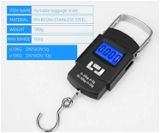 Weighing Scale Portable Hook Digital Hanging Luggage Scale BLUE Box (A08)