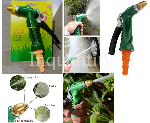 LEVER SPRAY Durable Hose Nozzle Water Gun For (Garden /car Pressure Washer Spray Gun (200PB)