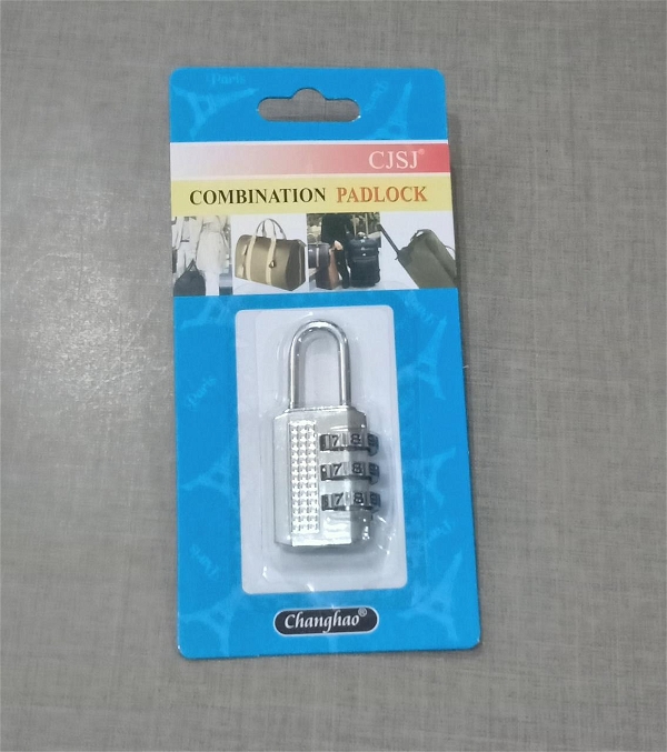 LOCK NUMBER STEEL (S)3 CODE CH-17E (PACK OF 12)360PB 				
