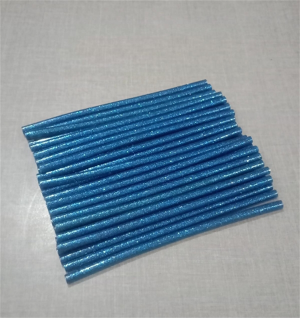 Glue Stick Glitter 7mm 7inch (Blue Color)pack of 100pc 