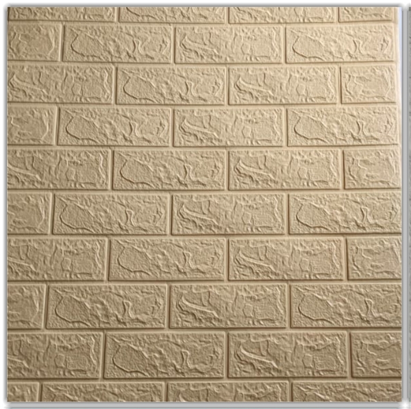 3d Brick Design Wallpaper (Yellow) 100PB 