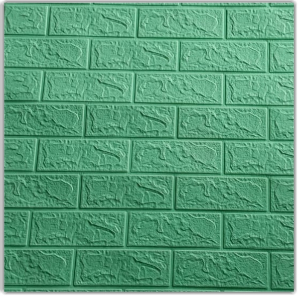 3d Brick Design Wallpaper (Green) 100PB 