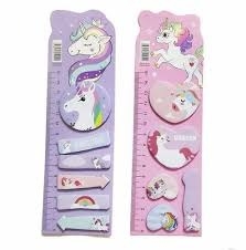 Unicorn n mermaid sticky notes Color random only