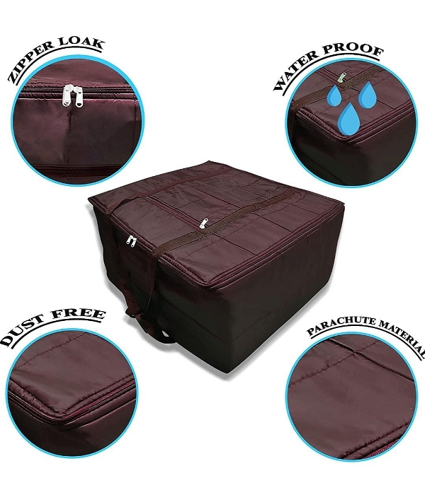 Double Bed Blanket Bag Cover/Saree Bag/Household Storage Bag with Water Proof dust proof pc random  color