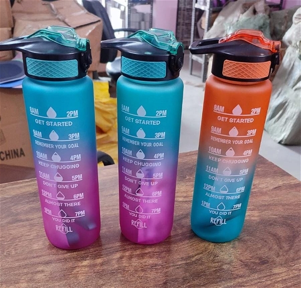 1000 ml stay hydrated bottle With straw model