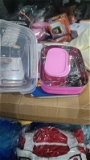Budget steel lunch box with veg dibbi and spoon Box packing  Colors mix