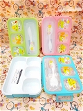 3 compartments and 4 compartments  spill proof airtight tiffin box Spoon included  Color random only
