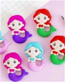 Cute mini erasers Mix designs Color random only pack of 12